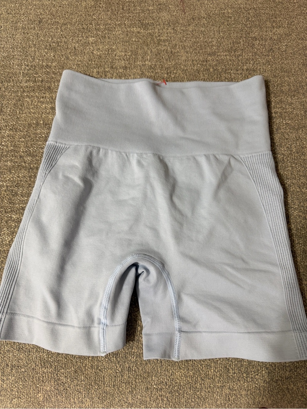 Amazon Women’s High-Waist Light Blue Seamless Bike Shorts